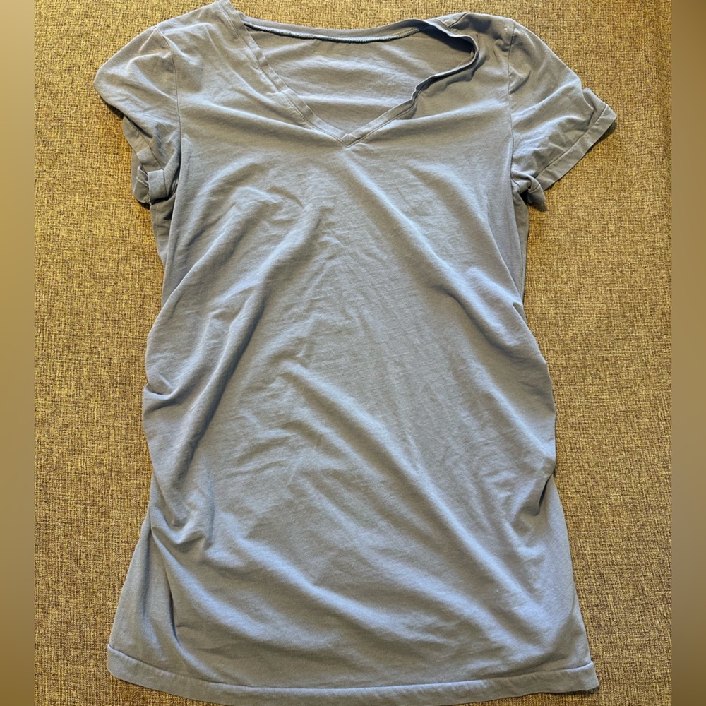 Light Blue Maternity Top